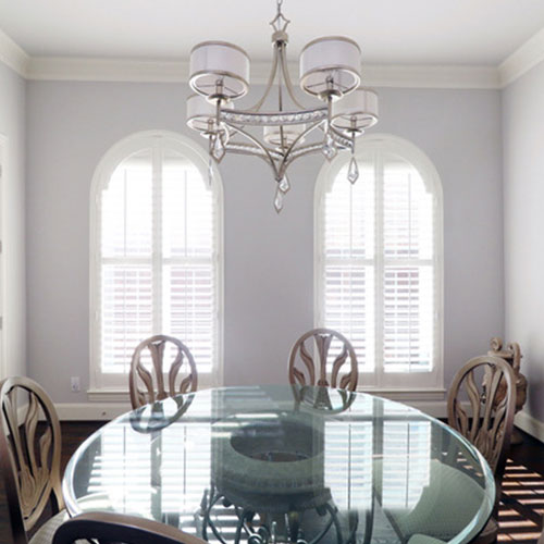 Elegant Motorized Roller Shades for an Upscale Treehouse on Hillview Ct in Hickory Creek, TX